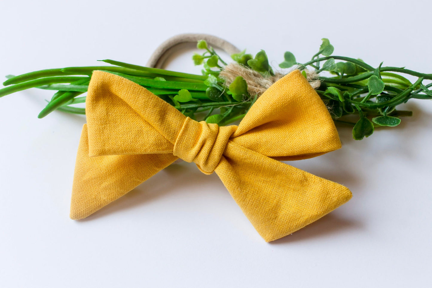 Mustard Yellow Baby Hair Bow
