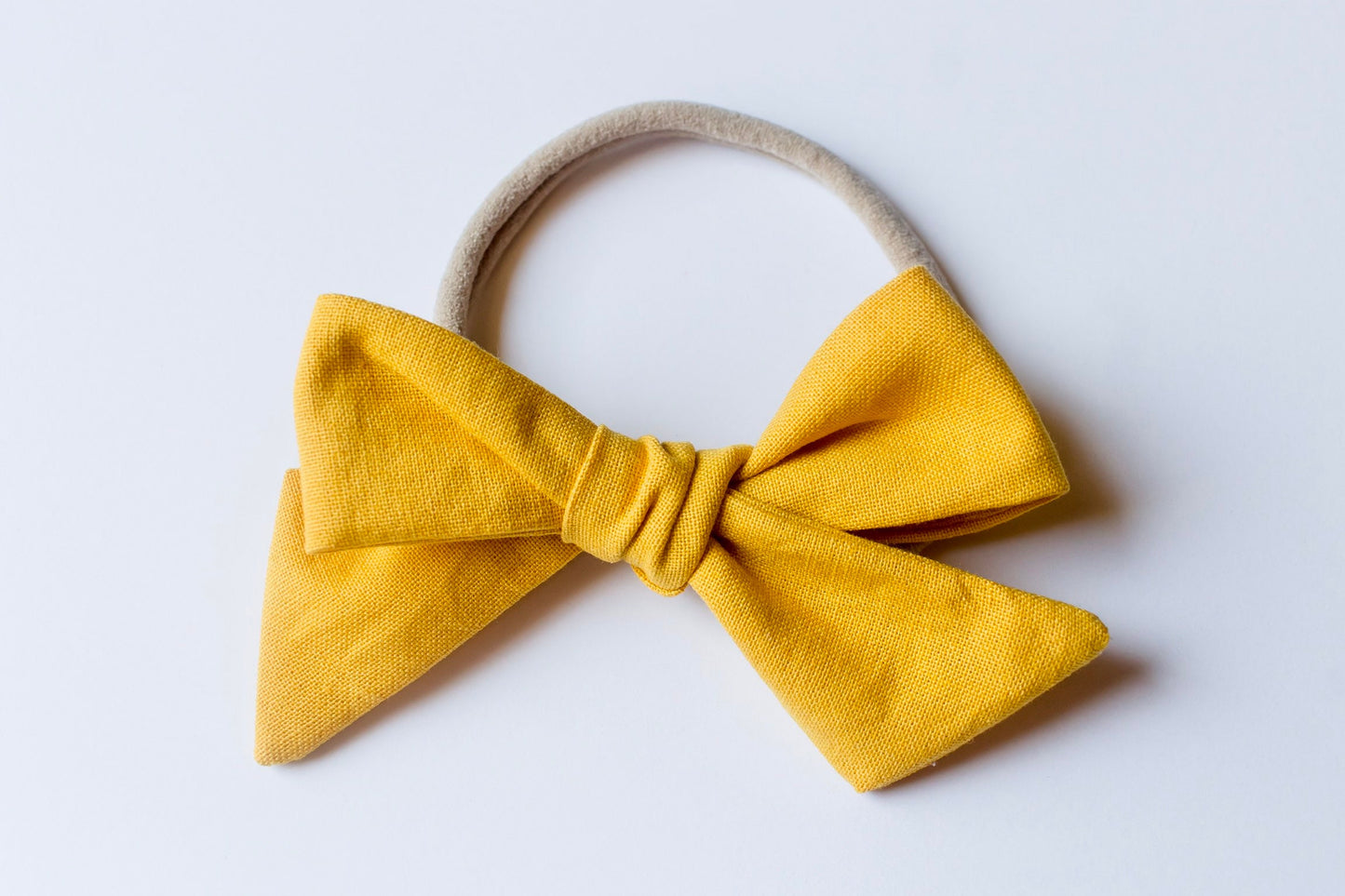 Mustard Yellow Baby Hair Bow