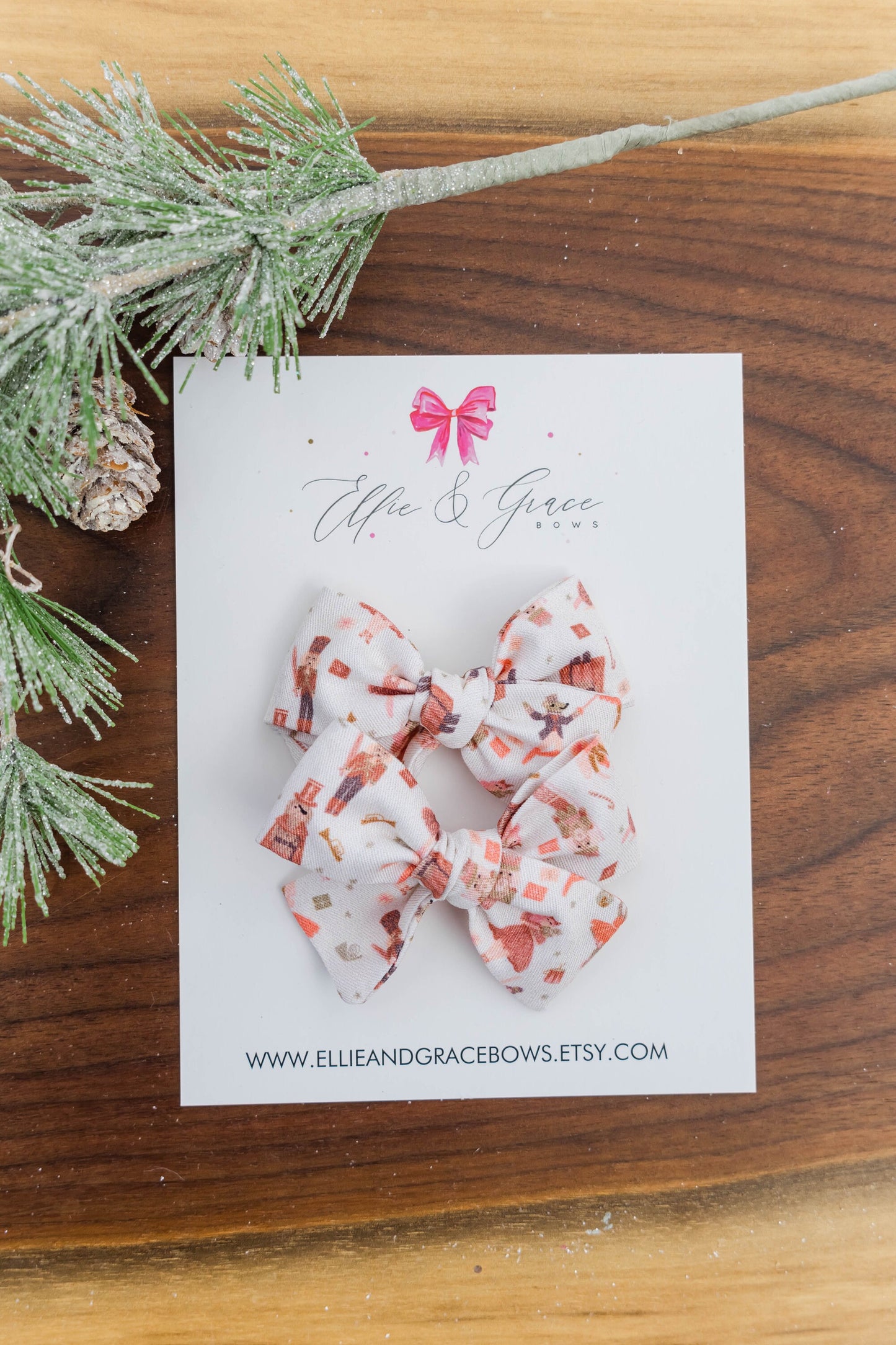 Ballet Hair Bows - Pigtail Bow Set - Hand Tied Bows
