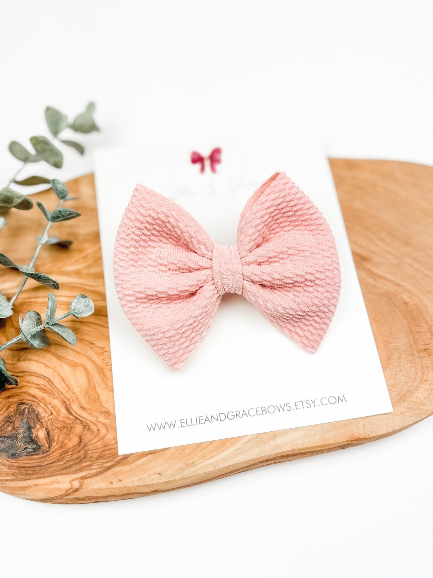Pink Pinwheel Baby Bow: 4 Inch Hair Clip or Headband