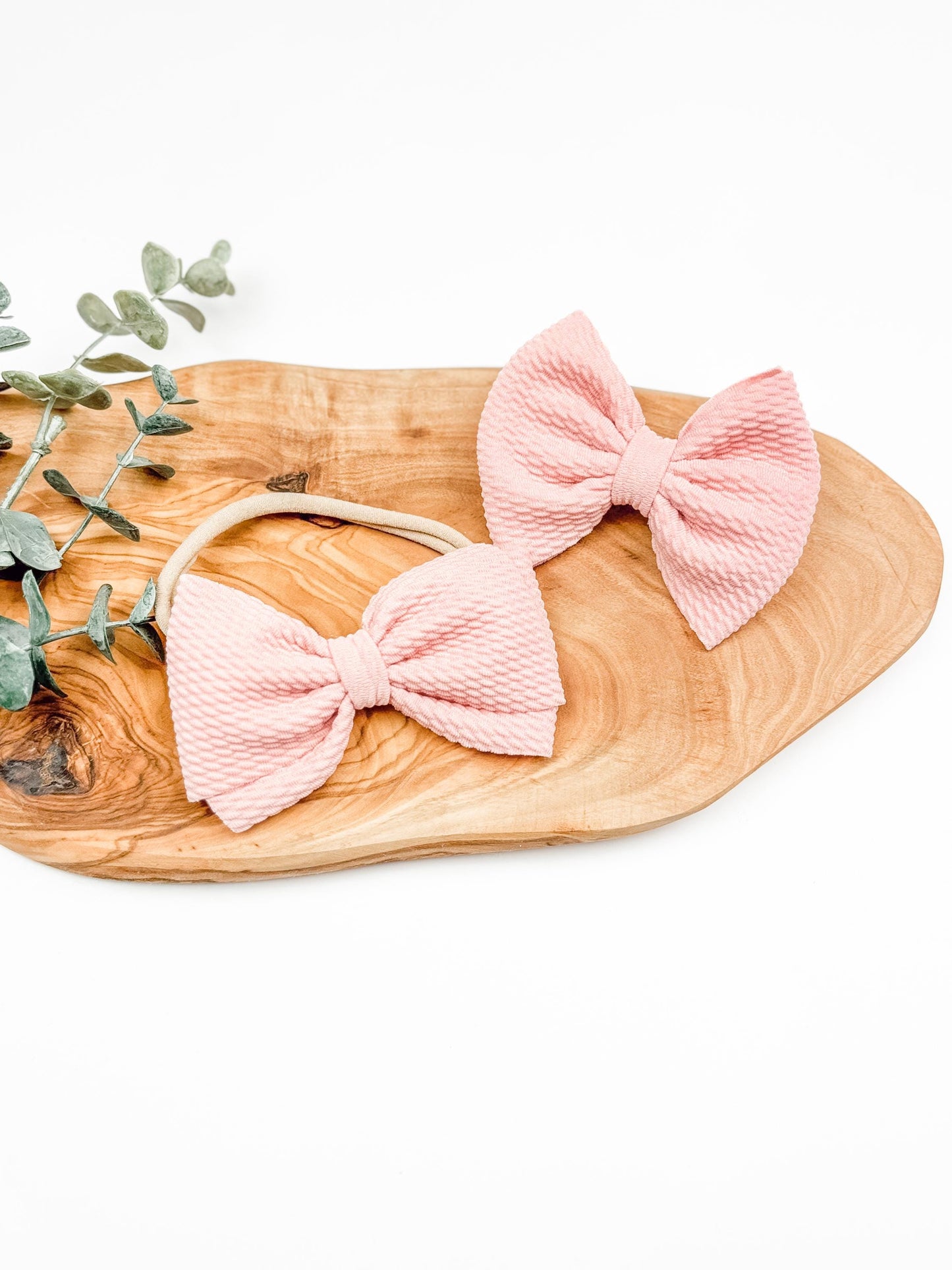 Pink Pinwheel Baby Bow: 4 Inch Hair Clip or Headband