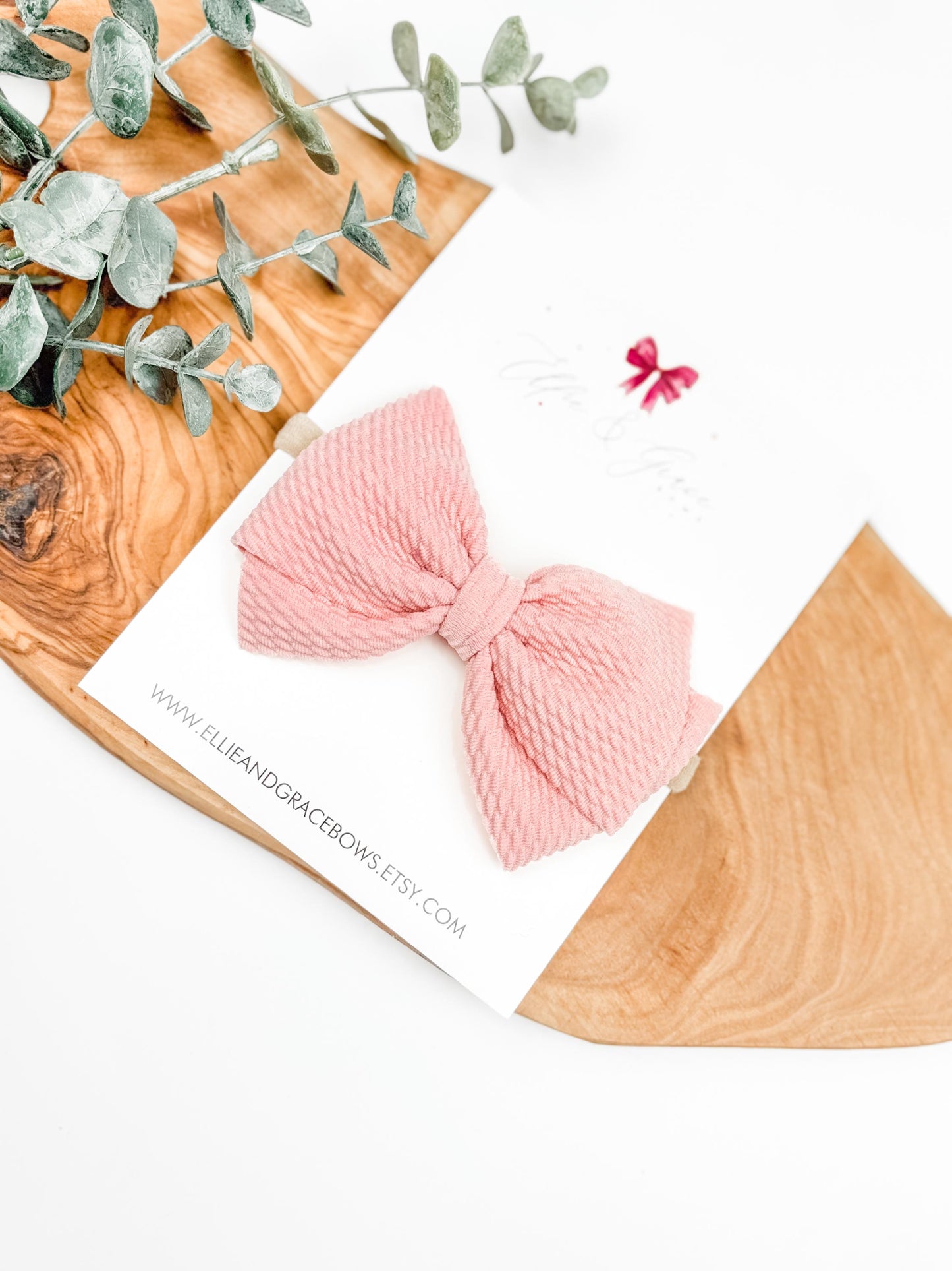 Pink Pinwheel Baby Bow: 4 Inch Hair Clip or Headband