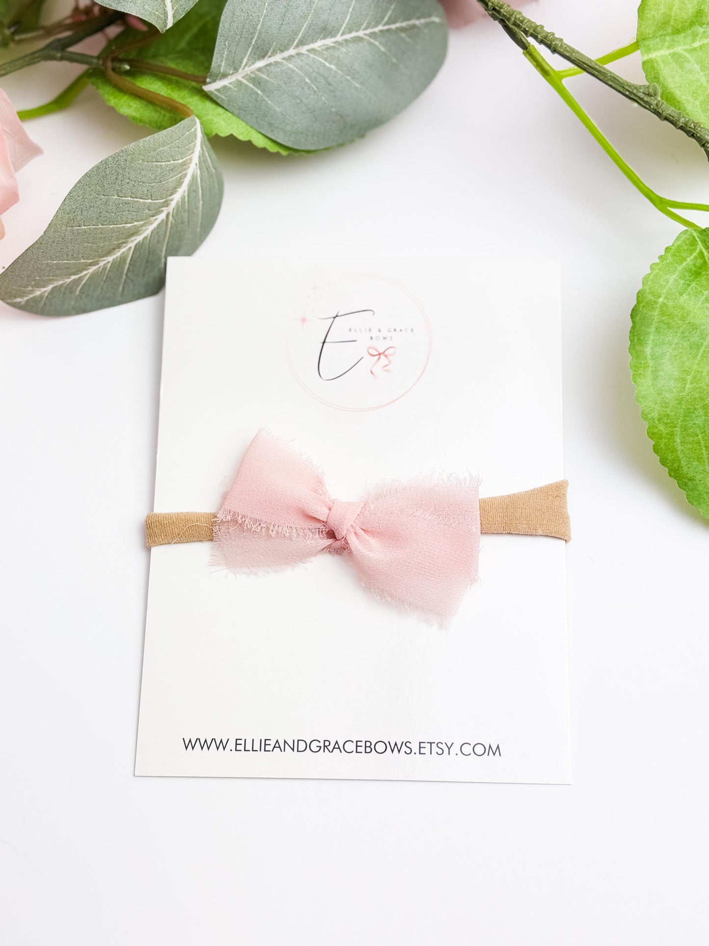 Handmade Chiffon Bow Headband: Newborn Baby Girl Gift