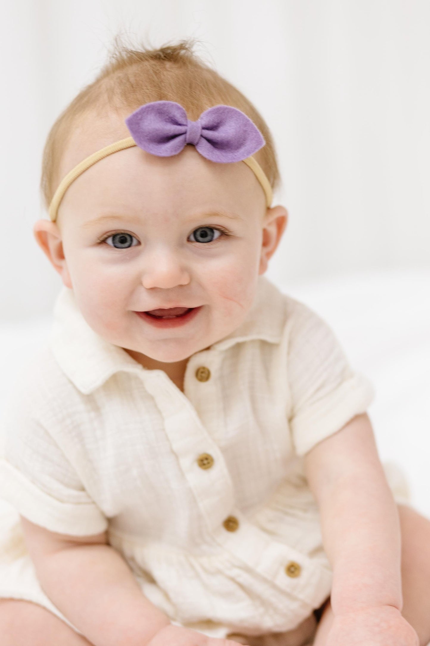 Spring Baby Bow Headband - Toddler Girl Easter Hair Clips