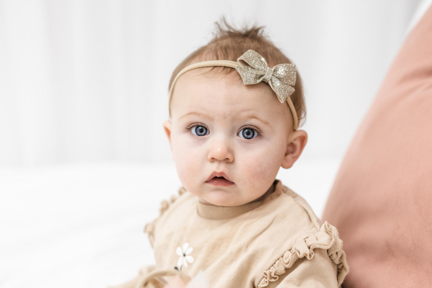 Pinwheel Baby Bow Headband - Toddler Girl Spring Hair Clips