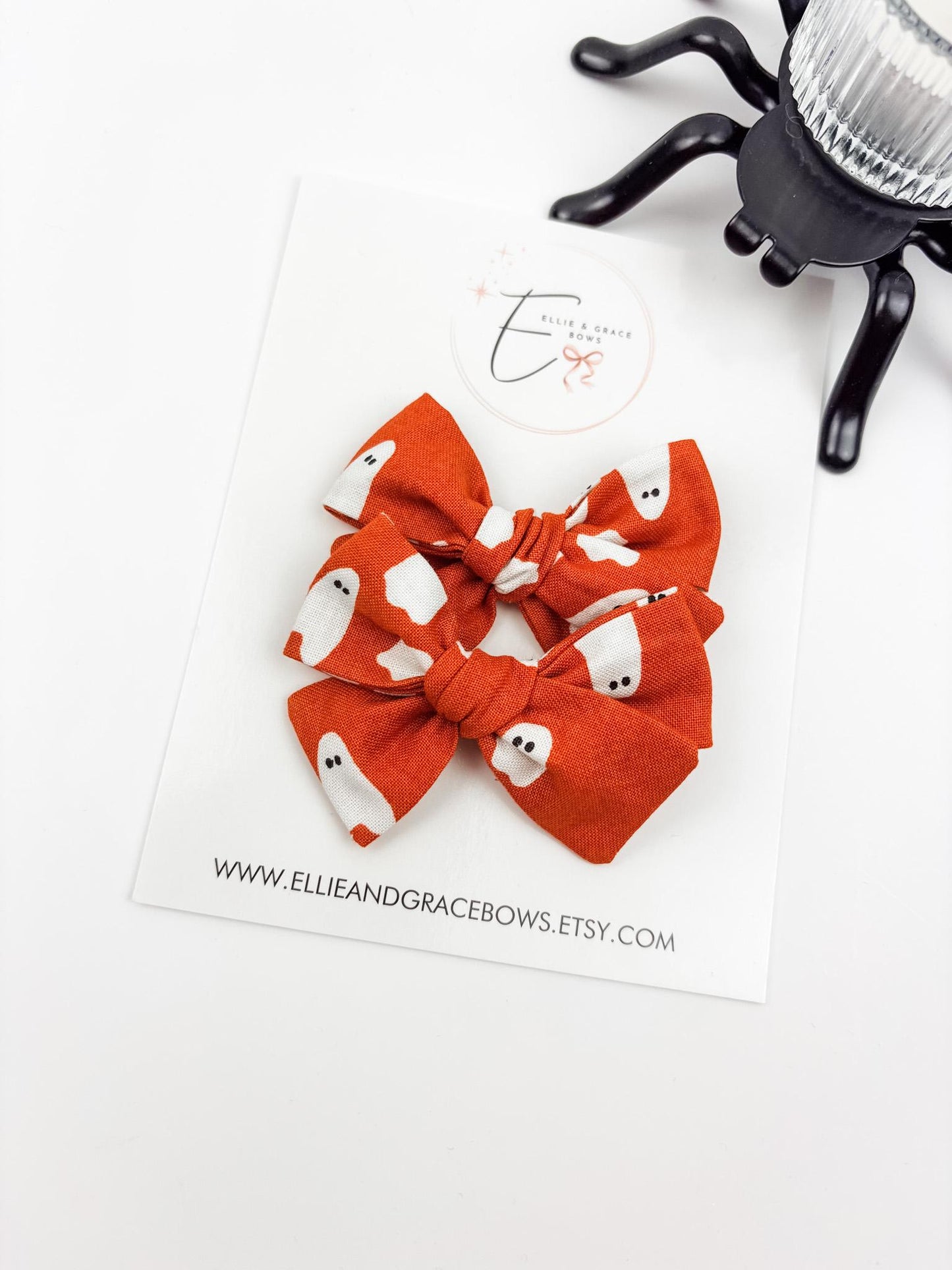 Cotton Fabric Hair Bow – 2.75 Inch Handmade Bow