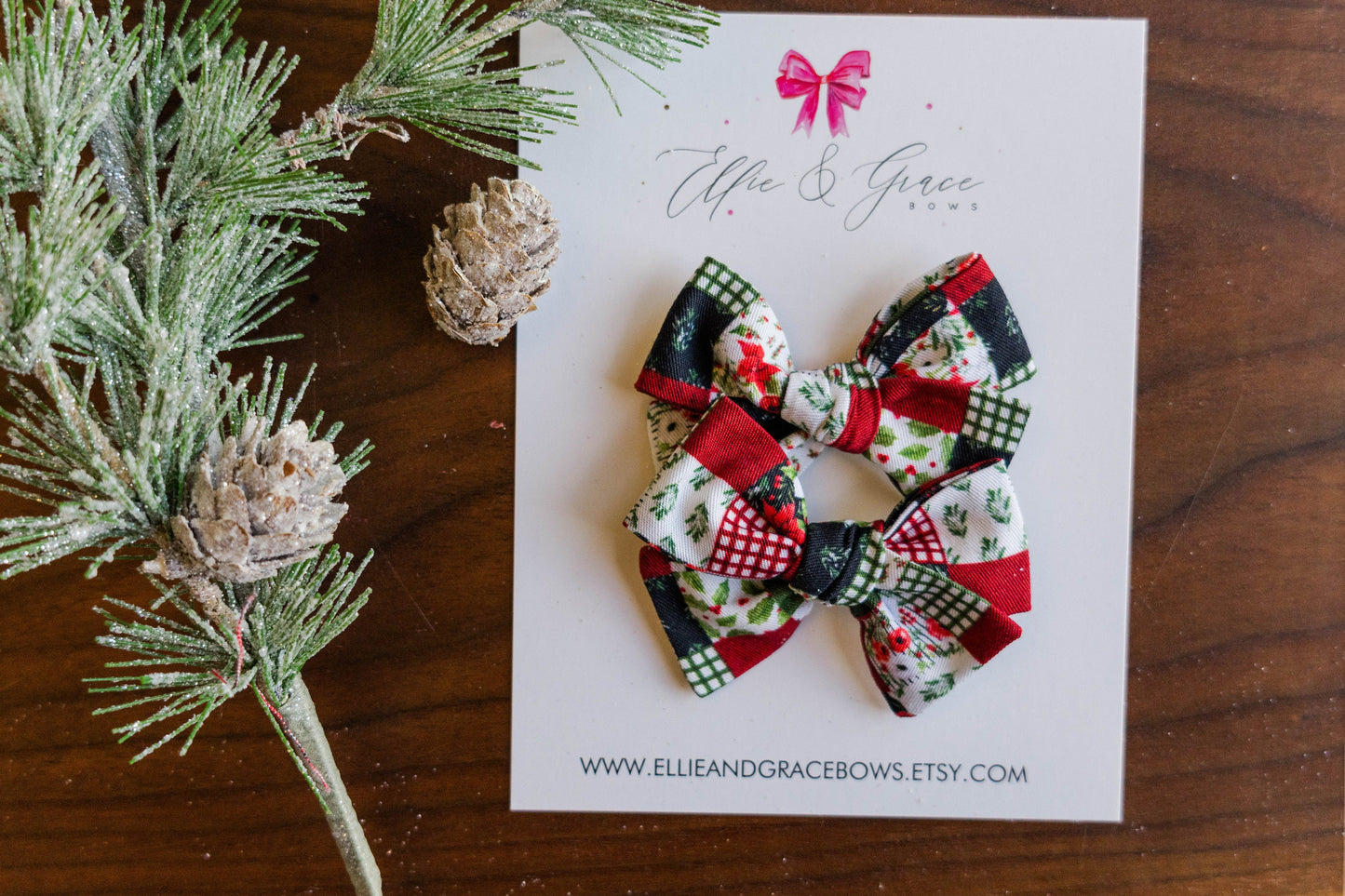 Cotton Fabric Bows - Patchwork Baby Bow