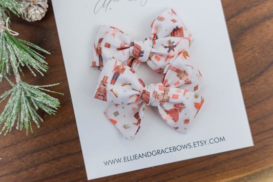 Ballet Hair Bows - Pigtail Bow Set - Hand Tied Bows