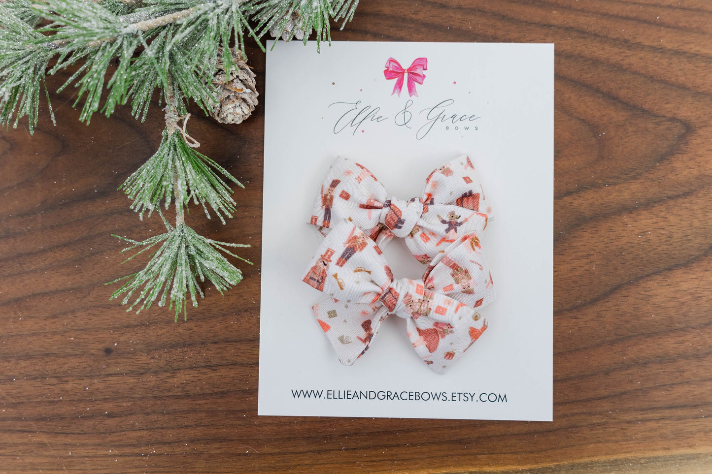 Ballet Hair Bows - Pigtail Bow Set - Hand Tied Bows