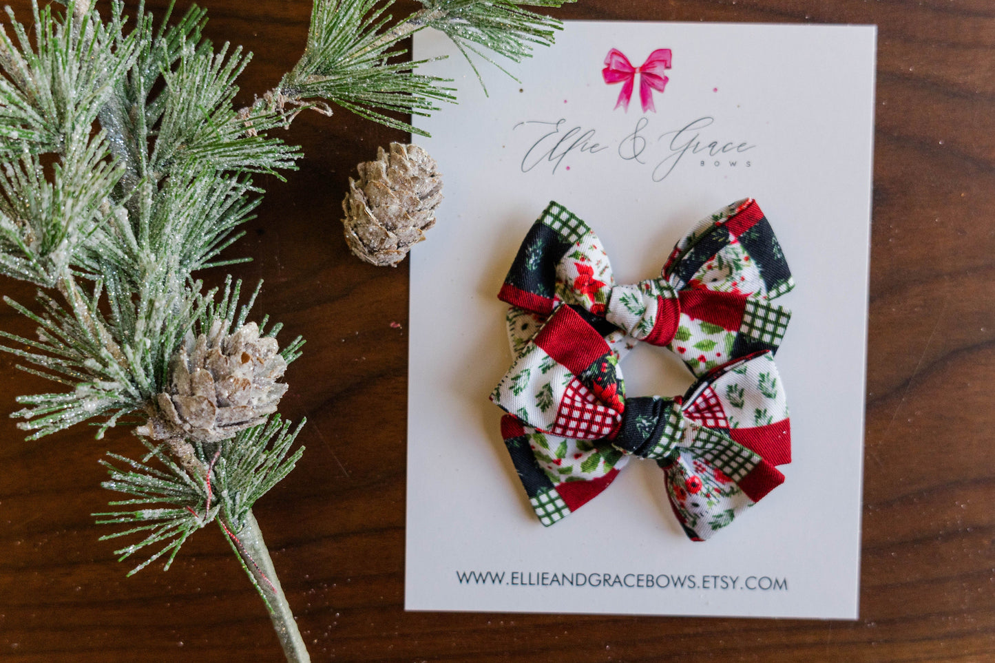 Cotton Fabric Bows - Patchwork Baby Bow