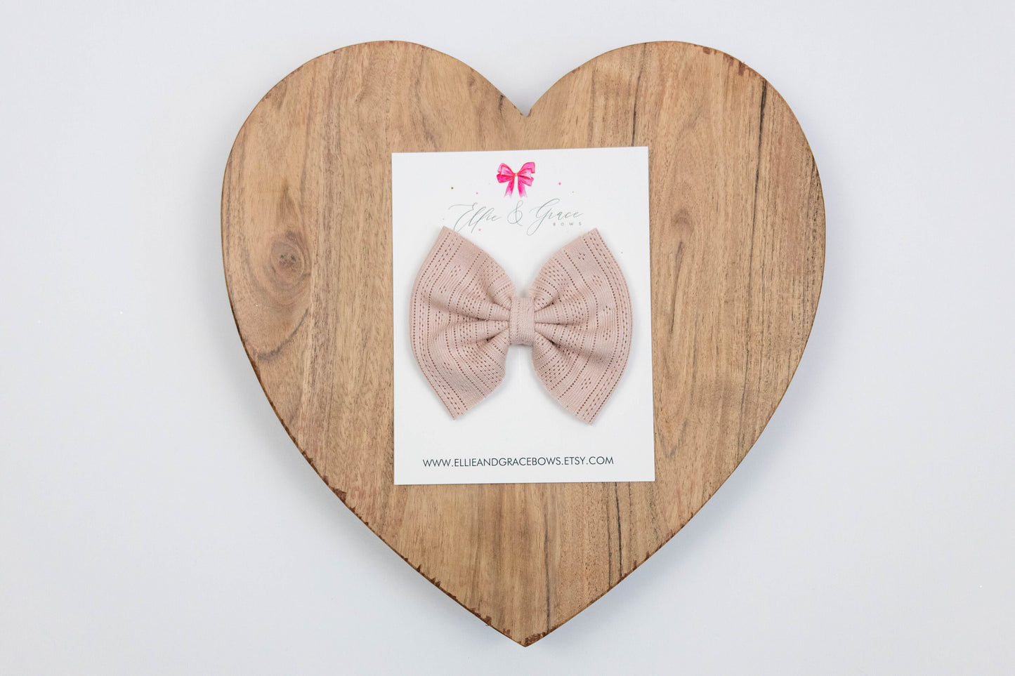 Sage Green Pointelle Baby Bow: Cotton Headband or Clip