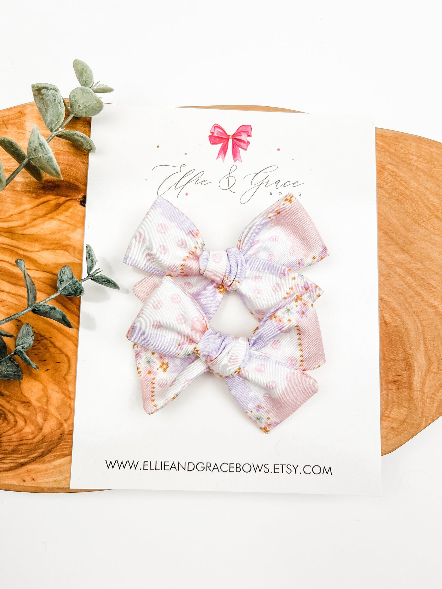 Plaid Pigtail Bow Set - Spring Toddler Girl Bows