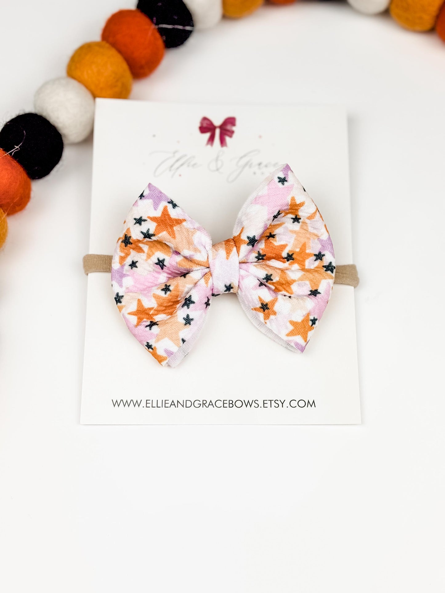 Halloween Star Big Baby Bow Headband