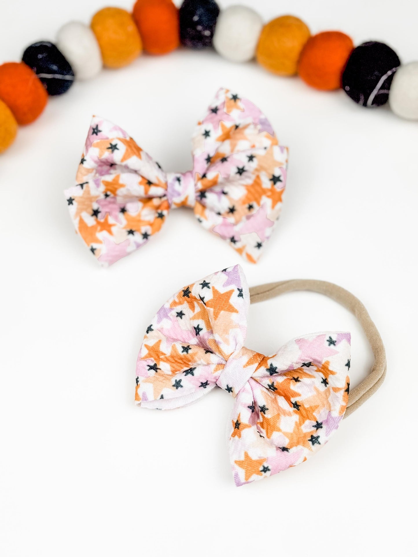 Halloween Star Big Baby Bow Headband