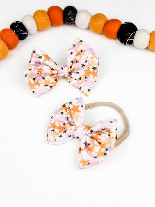 Halloween Star Big Baby Bow Headband