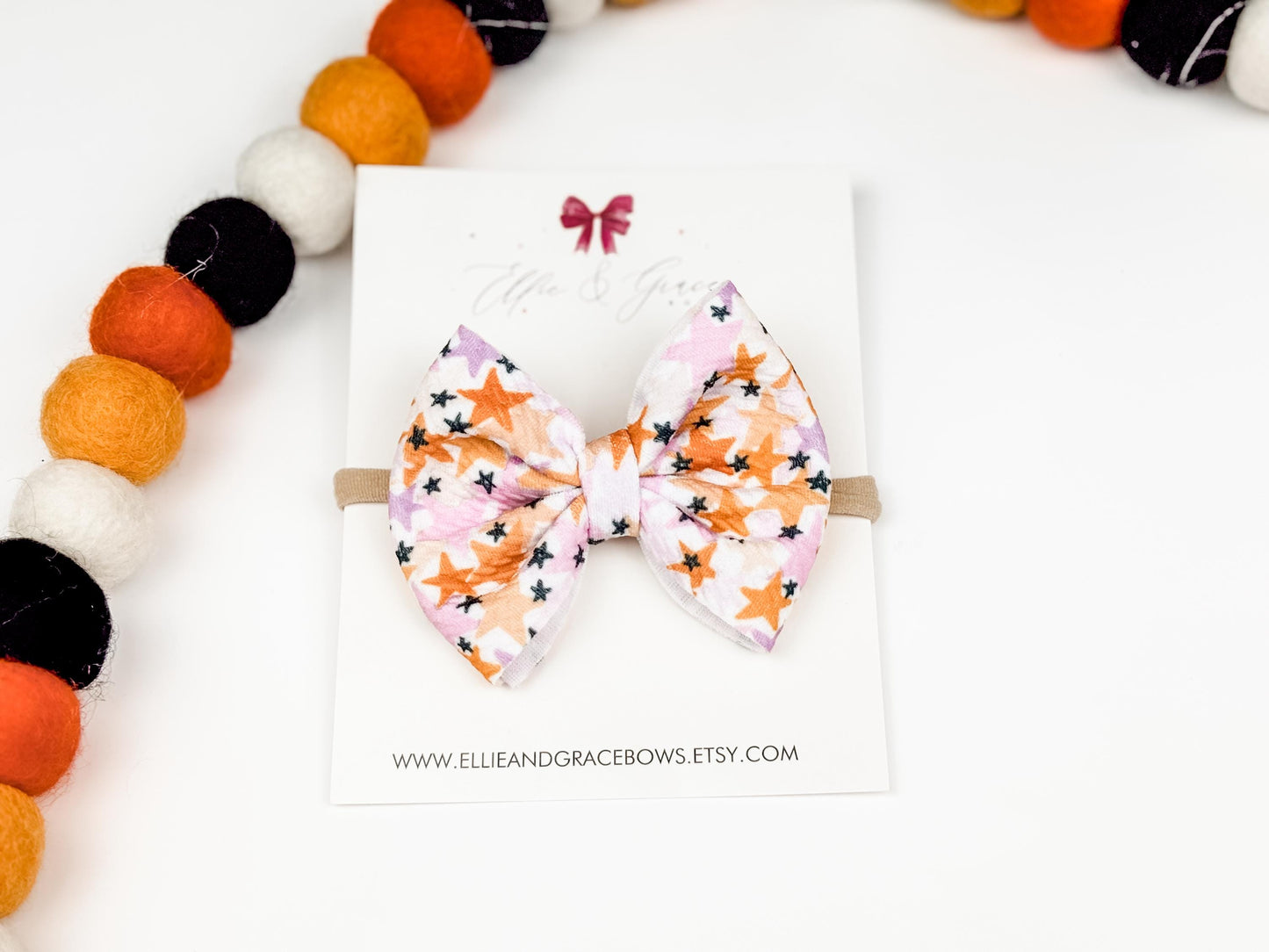 Halloween Star Big Baby Bow Headband