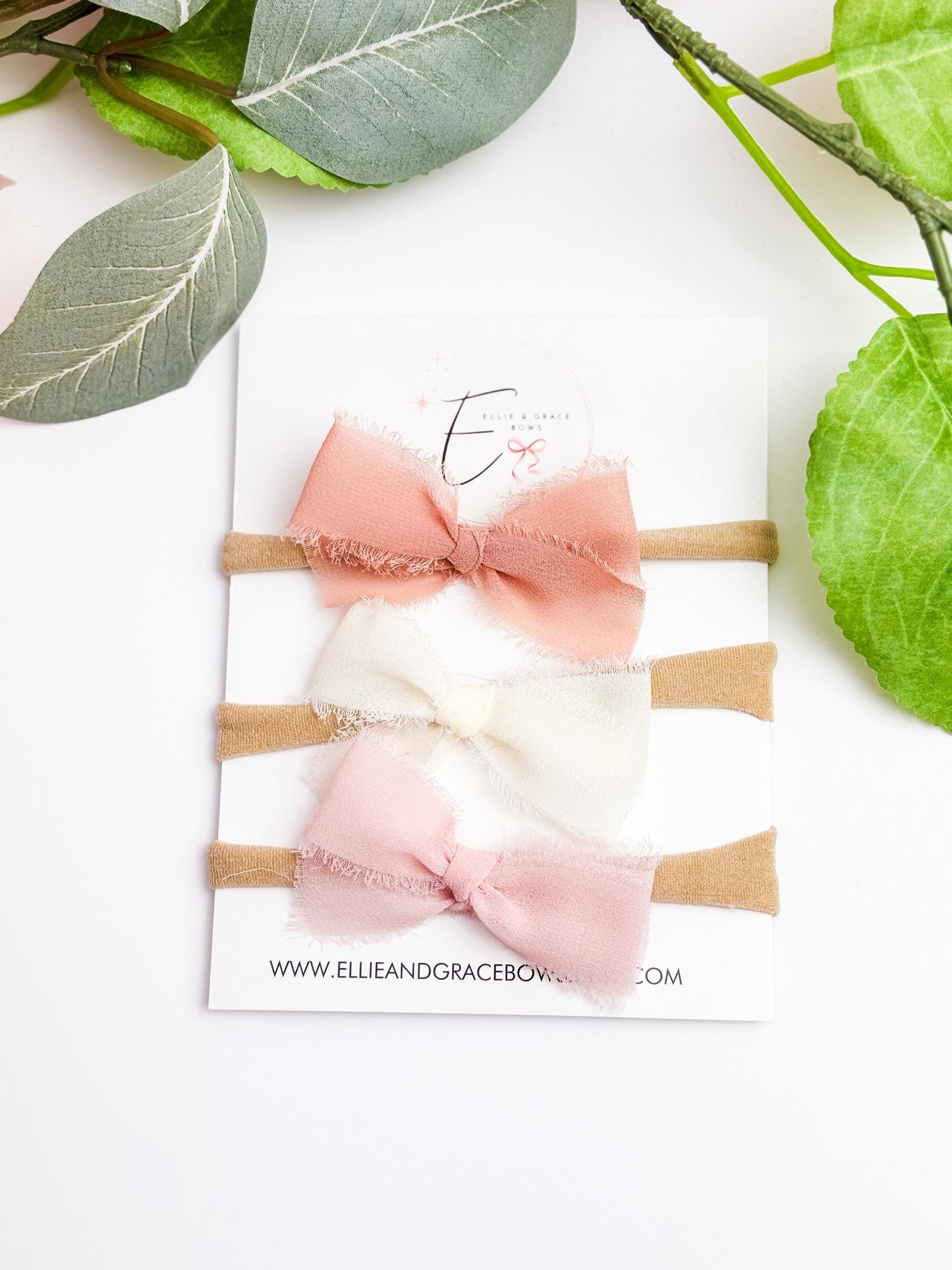 Handmade Chiffon Bow Headband: Newborn Baby Girl Gift