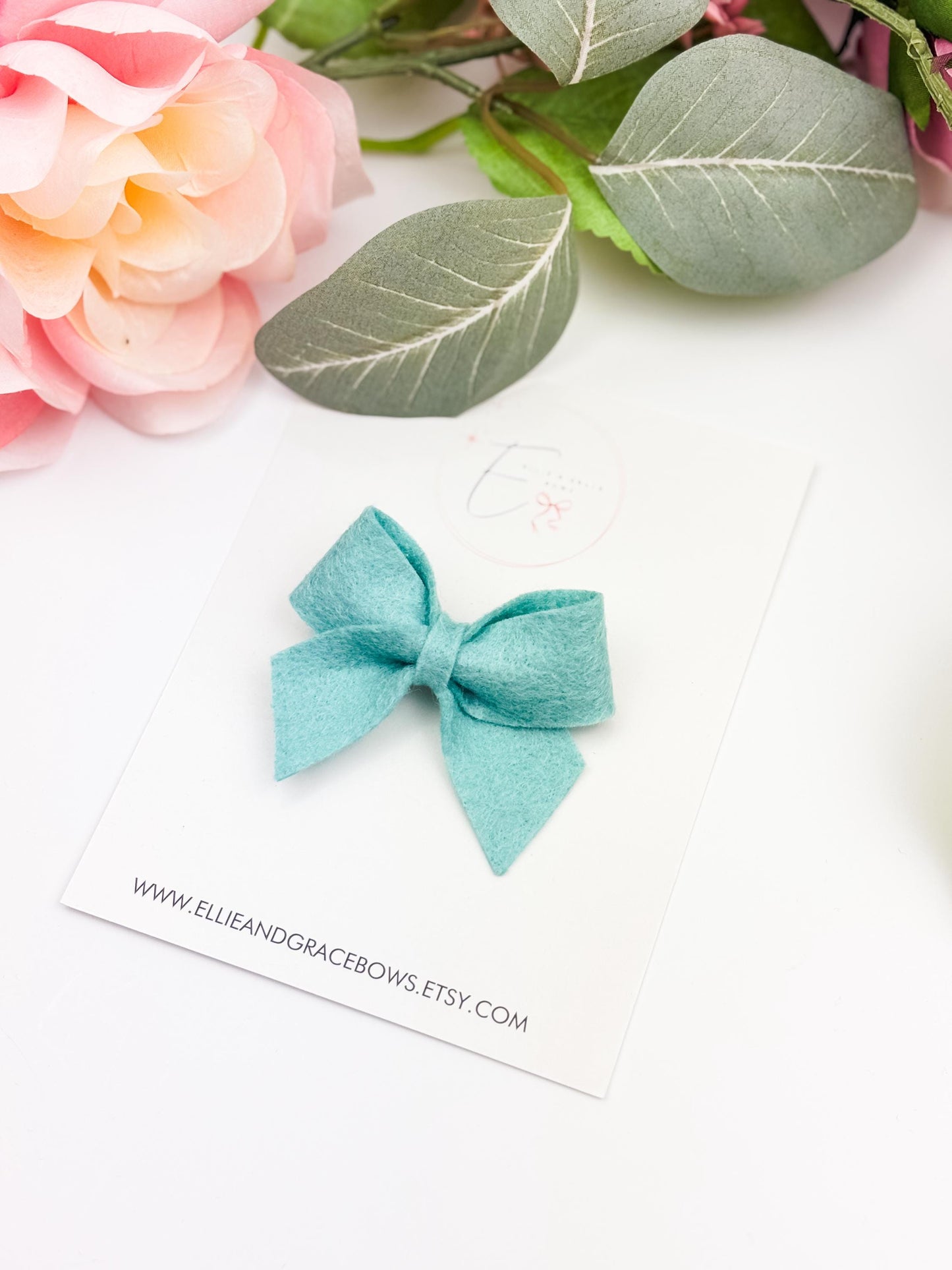 Felt Baby Bow Headband: Pastel Spring Colors