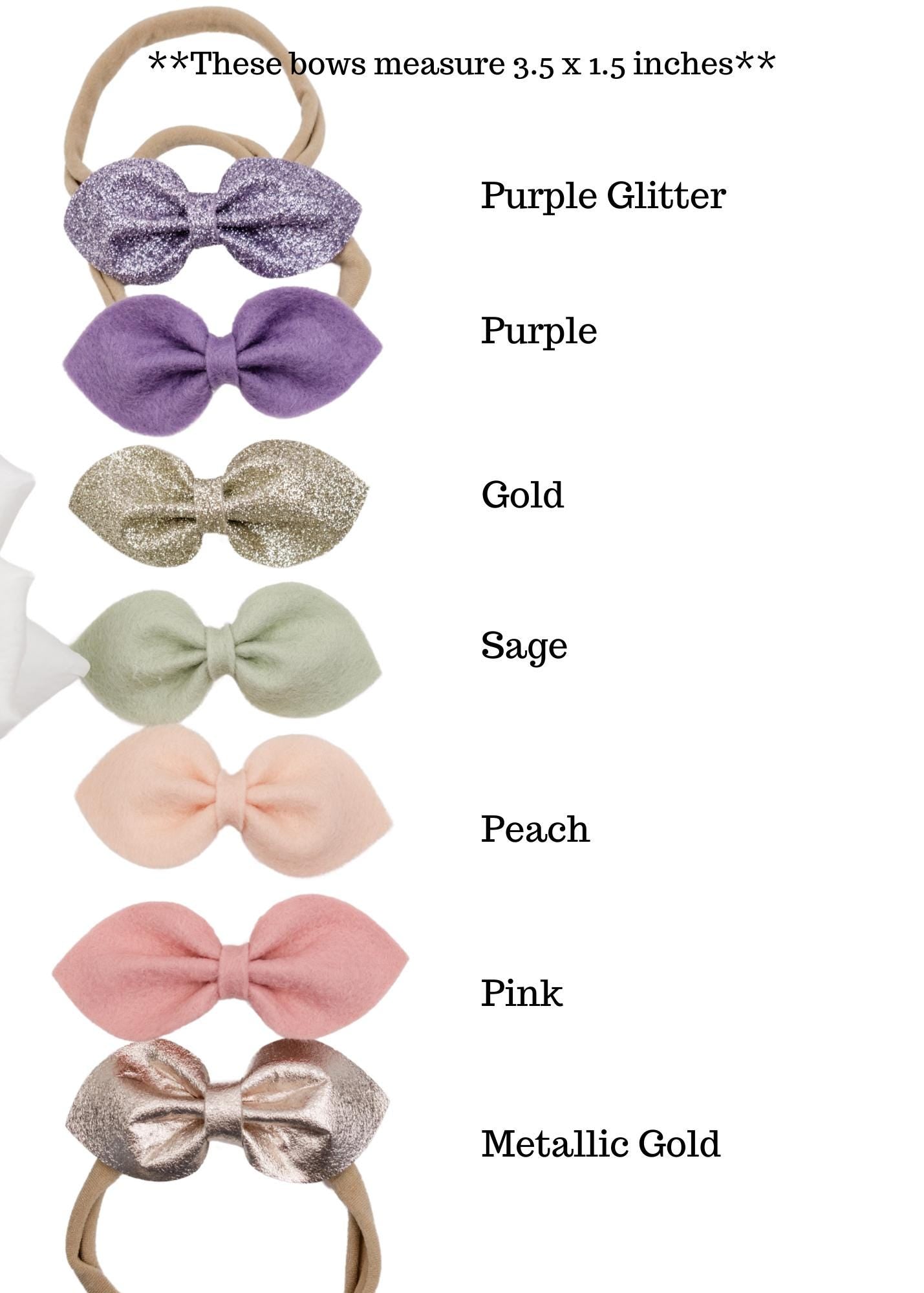 Spring Baby Bow Headband - Toddler Girl Easter Hair Clips