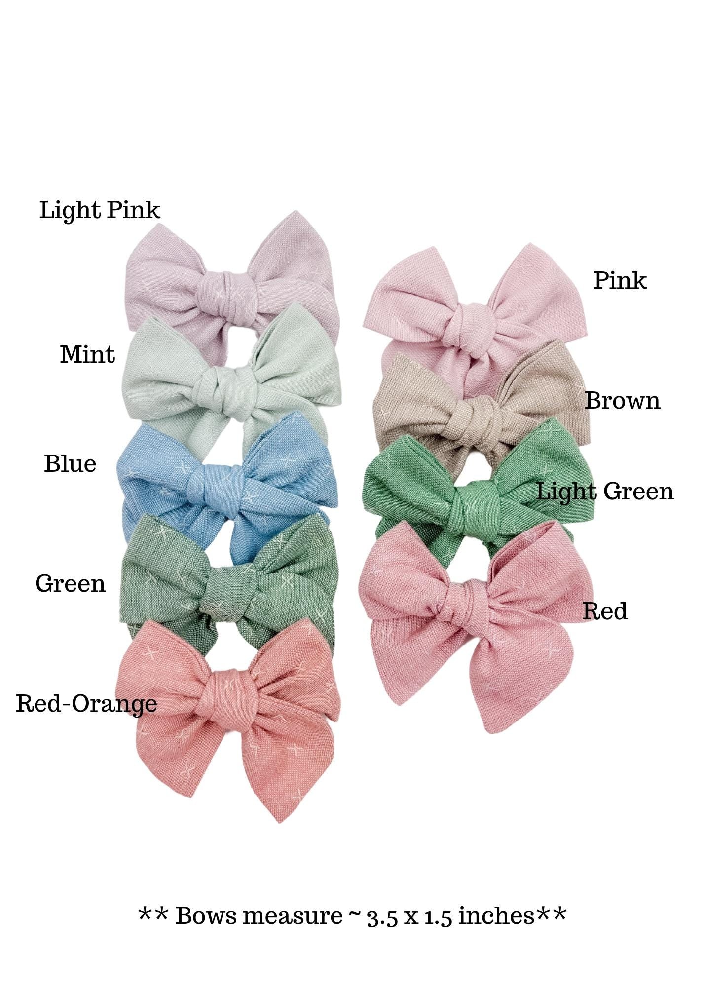 Mint Green Baby Bow Headband - Simple Pinwheel Baby Bows