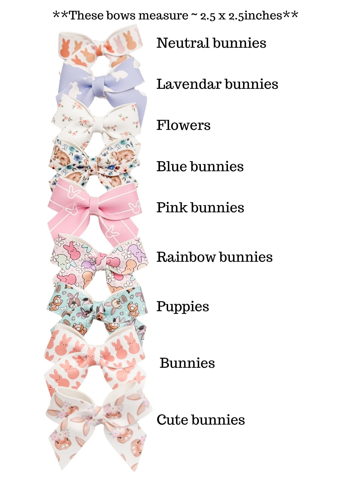Baby Girl Easter Hair Clips - Baby Bow Headband