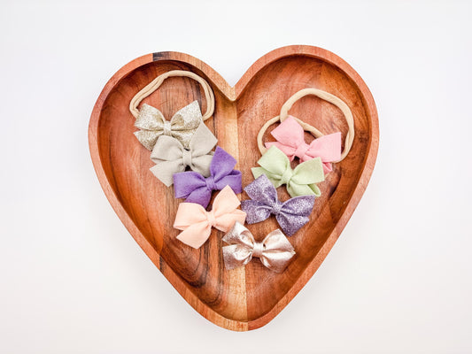 Pinwheel Baby Bow Headband - Toddler Girl Spring Hair Clips