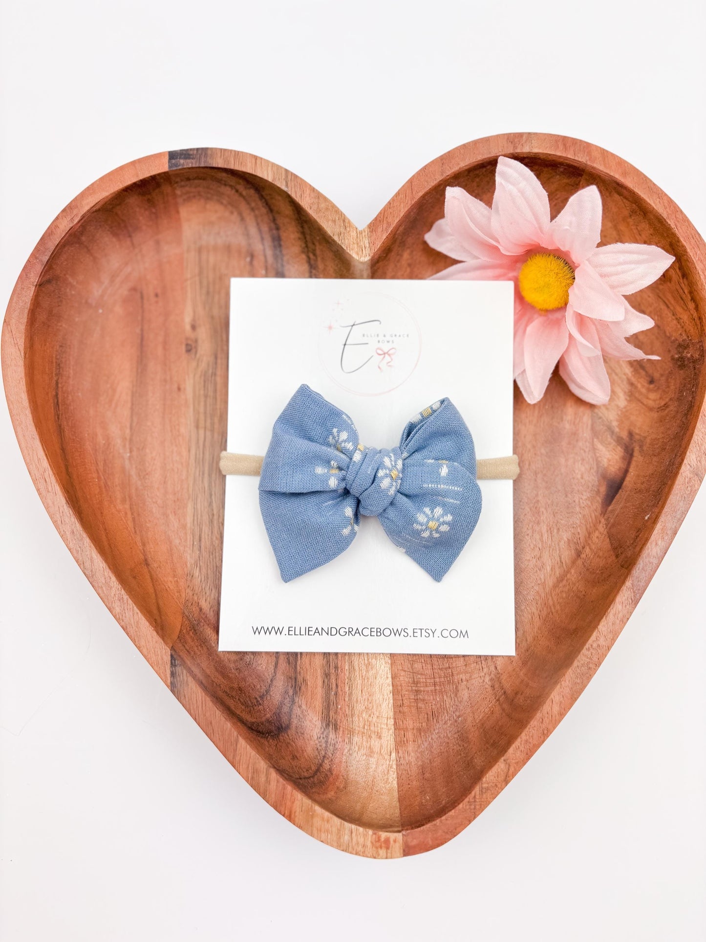 Cotton Pinwheel Hair Bow: Baby Girl Spring Hair Clip