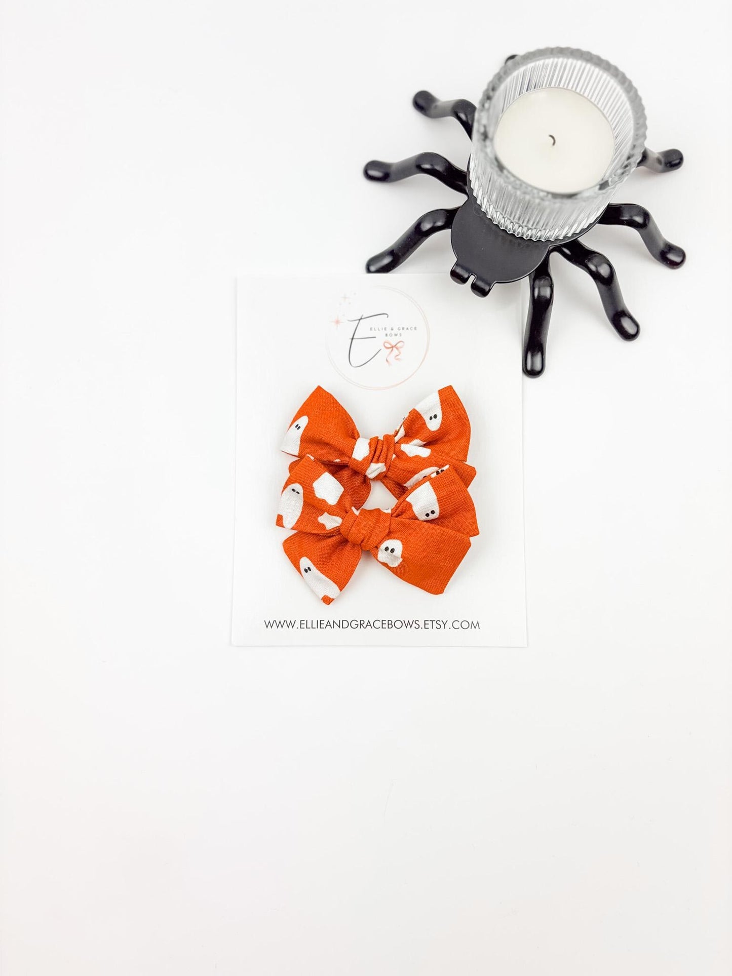 Cotton Fabric Hair Bow – 2.75 Inch Handmade Bow