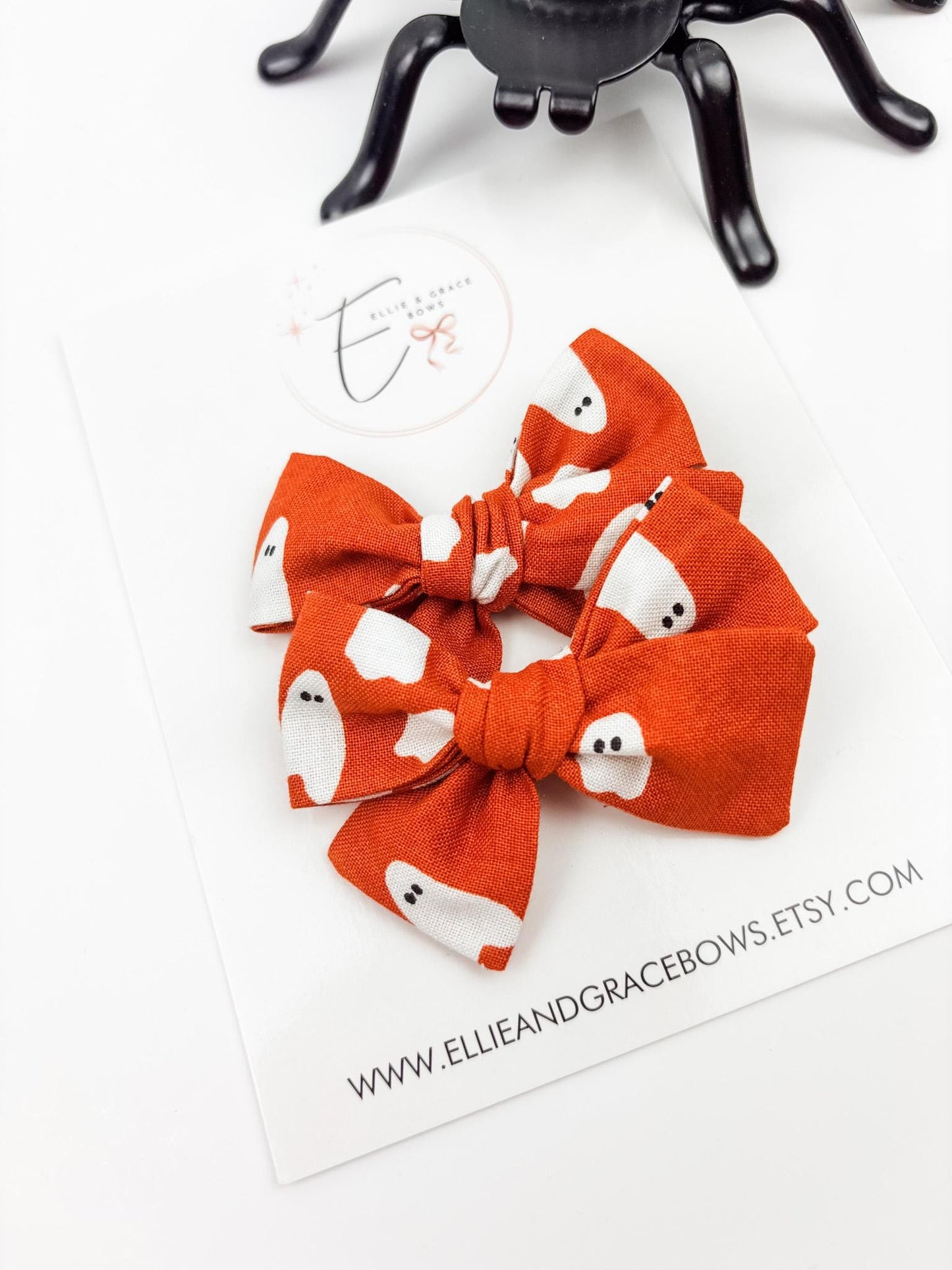 Cotton Fabric Hair Bow – 2.75 Inch Handmade Bow