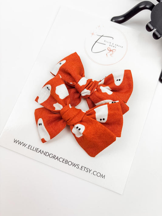 Cotton Fabric Hair Bow – 2.75 Inch Handmade Bow
