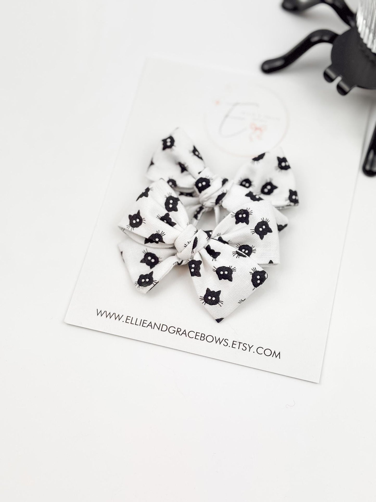Black Cat Hair Bows