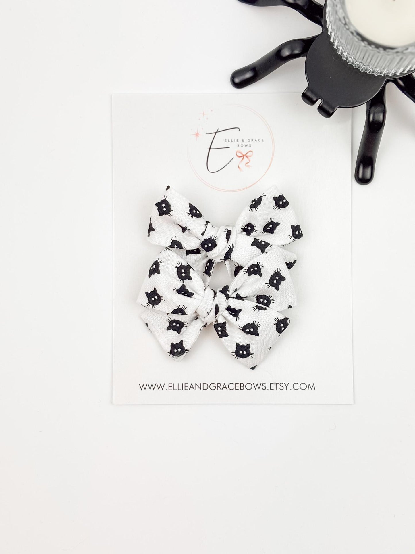 Black Cat Hair Bows