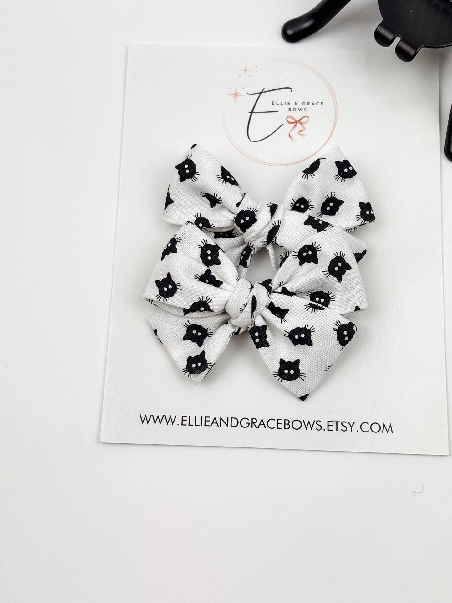 Black Cat Hair Bows