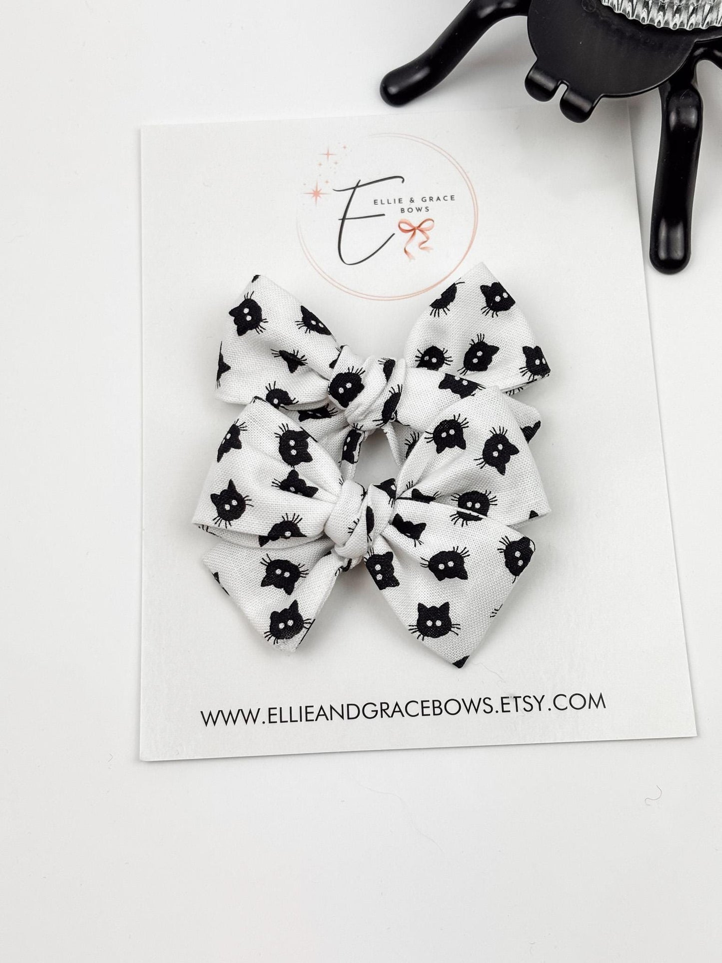 Black Cat Hair Bows