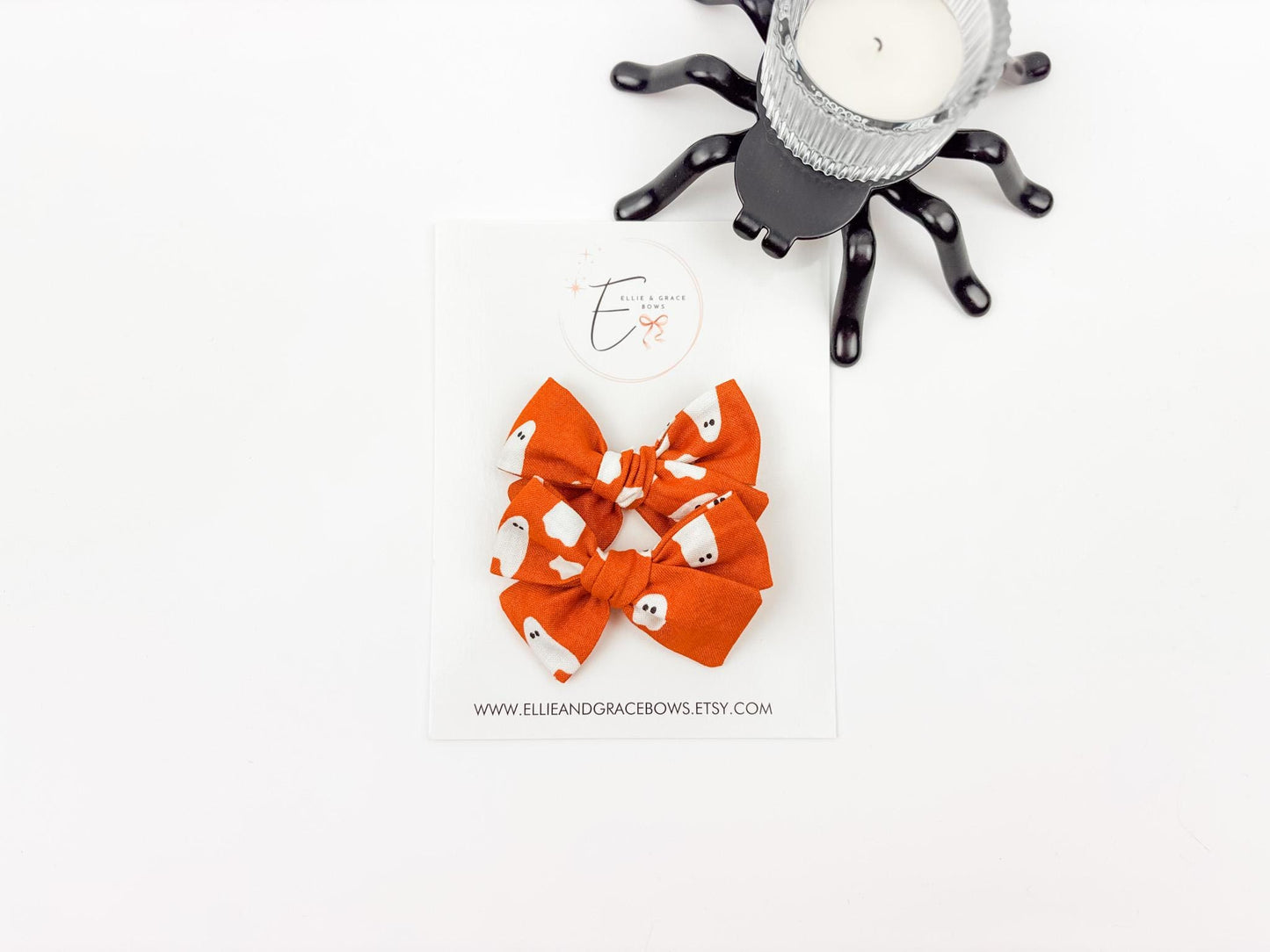 Cotton Fabric Hair Bow – 2.75 Inch Handmade Bow