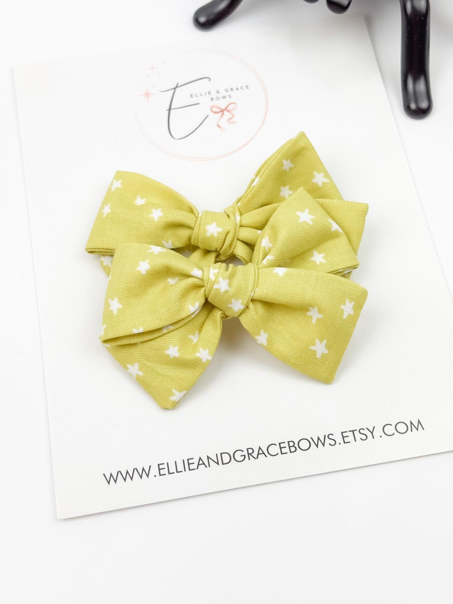 Spooky Halloween Cotton Pigtail Bow Set for Toddlers & Girls - Festive Hair Accessories