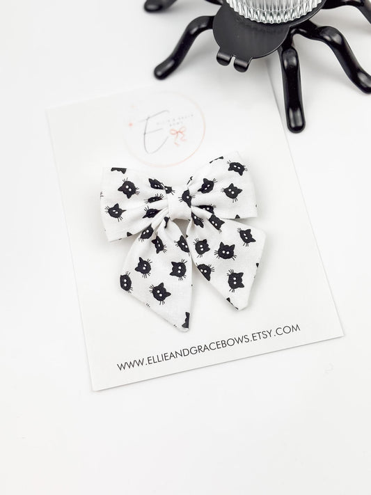 Black Cat Hair Bow